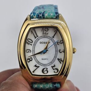 Gossip Women's Watch 31MM White Dial Green Leather‎ Bands New Battery